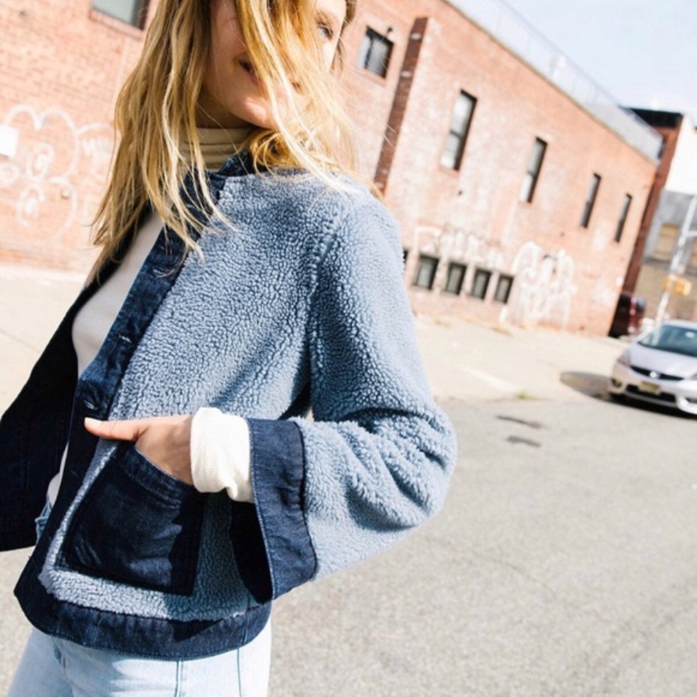Madewell Reversible Sherpa Jean Jacket